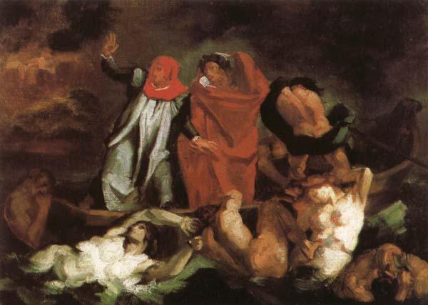 Eugene Delacroix The Barque of Dante